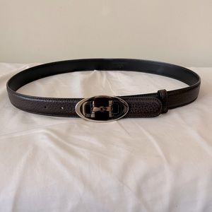 Gucci - Dark Brown Leather Women’s Belt